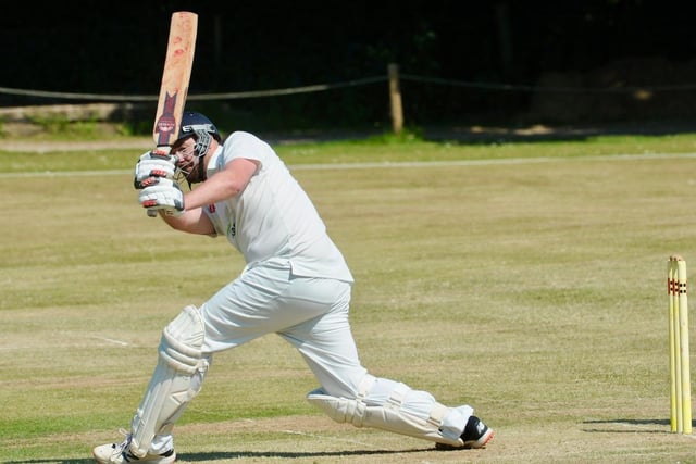 Action from Findon CC v Crawley Eagles CC in Division 3 West of the Sussex Cricket League