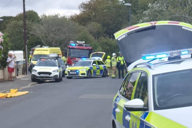 There has been an accident on Summerley Lane in Felpham. (Photo: Brian Gillbanks)