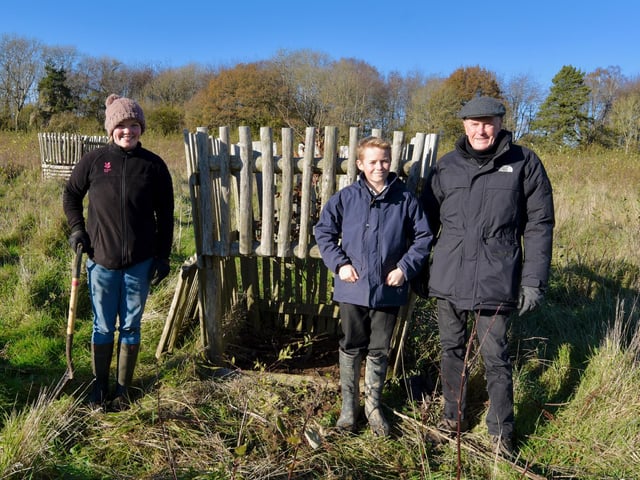 Photographed at the National Trust project in Slindon to reforest 185 acres of land cleared for agriculture in the two world wars.