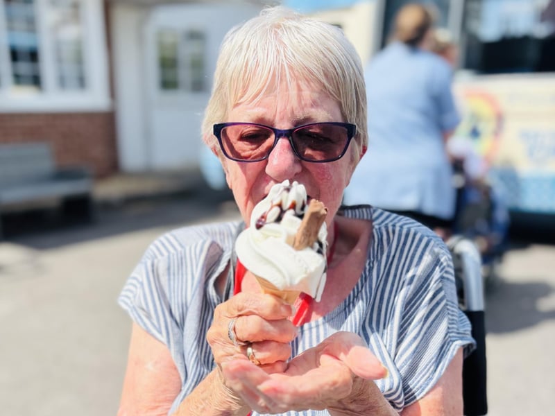 Residents, staff, families, the local GP surgery and visiting contractors all enjoyed a fantastic treat