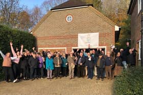 Well-wishers turned out in force for the official opening of Pulborough Shedders