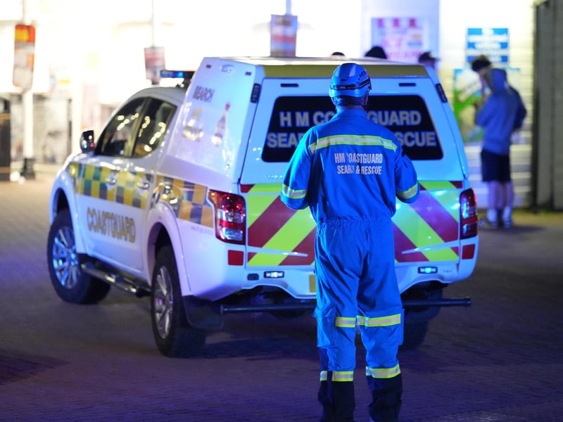 Police confirmed that members of the public entered the water, and recovered a man from the sea soon after 9.30pm. A woman, who had been in the water with him, was also helped out of the sea by the public.