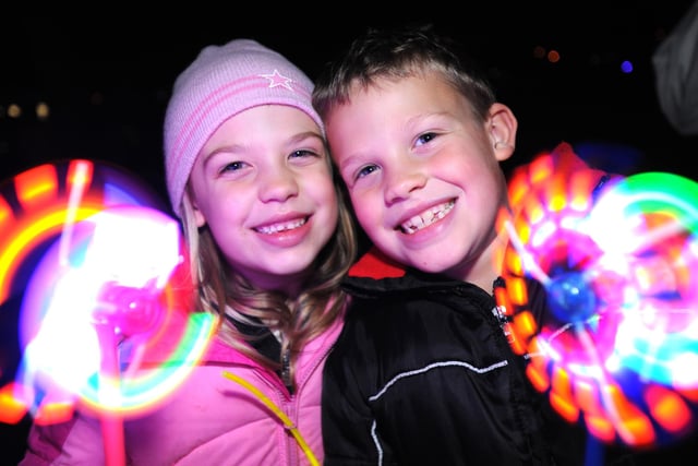 Lindfield Bonfire Night 2010. Jaz and Jake Turner from Burgess Hill