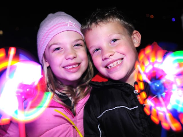 Lindfield Bonfire Night 2010. Jaz and Jake Turner from Burgess Hill