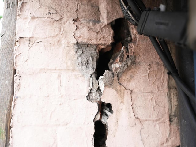 Cracks were found in the Grade II listed building in Uckfield High Street