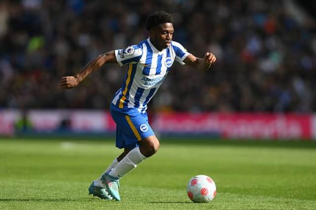 Brighton and Hove Albion flyer Tariq Lamptey is rated as Brighton's most valuable player under the age of 23