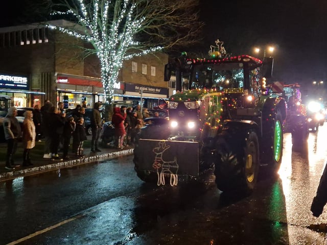 The Arundel Illuminated Tractor Run 2025 in Rustington, which it was visiting for the first time