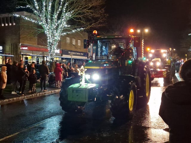 The Arundel Illuminated Tractor Run 2025 in Rustington, which it was visiting for the first time