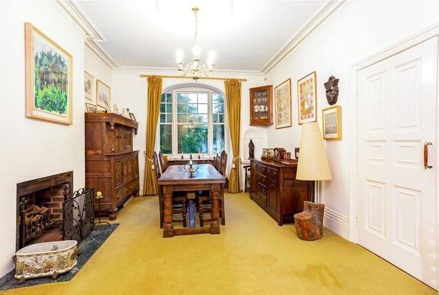 The proerty's grand dining room