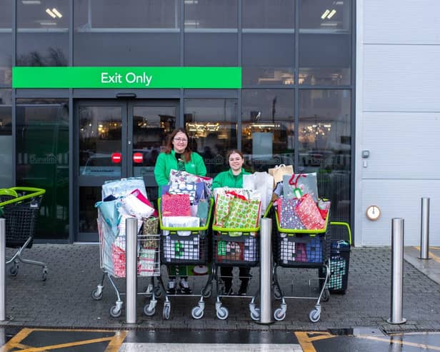 Local Eastbourne charities including Baby Bank South Wealden CIC, St Wilfrid's Hospice and Kinship Care children, alongside local care homes this week received over 520 Christmas gifts, courtesy of Dunelm Eastbourne’s colleagues and customers. Picture: Dunelm