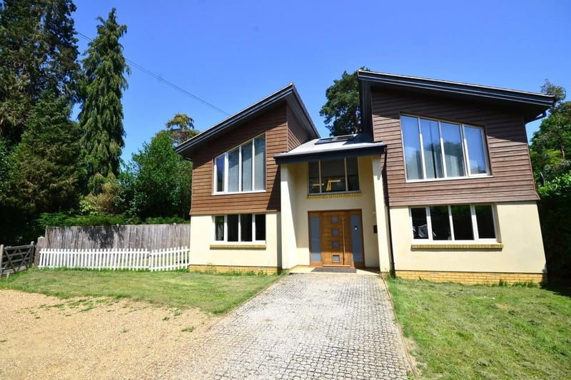 A detached Scandia Hus property has just come onto the market in East Grinstead for £800,000