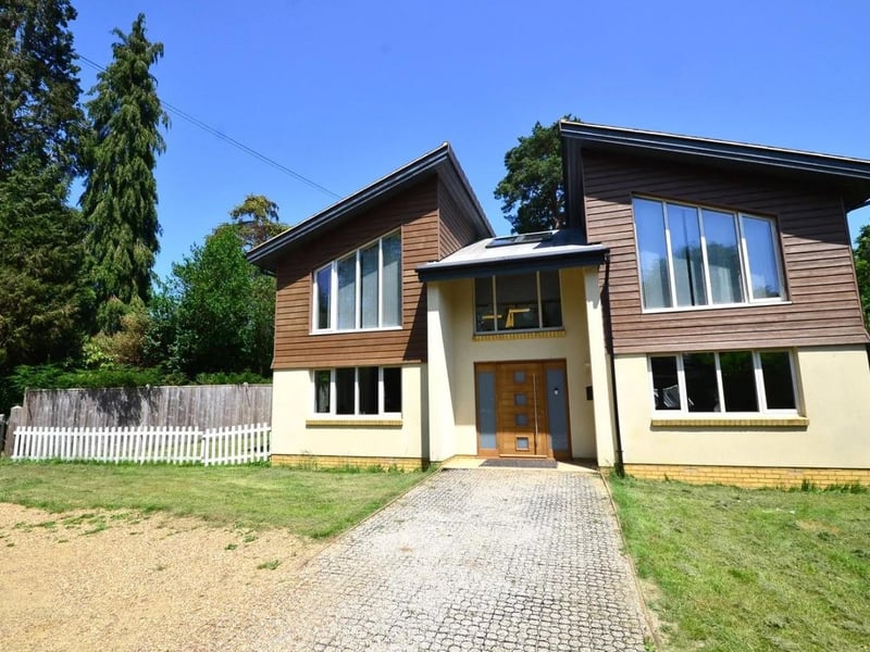 A detached Scandia Hus property has just come onto the market in East Grinstead for £800,000