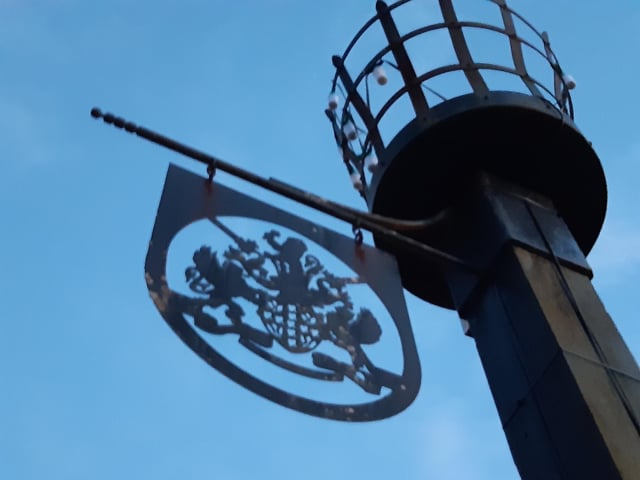 Tilgate Park's beacon before it was illuminated