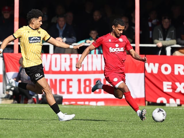 Worthing beat Maidstone in the National South play-off semi-final at a packed Woodside Road
