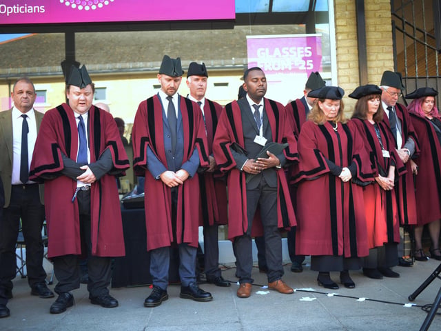 Hastings' Proclamation: The Mayor of Hastings, Cllr James Bacon, read the local Proclamation of the new King at 3pm on Sunday 11 September in Queens Square.