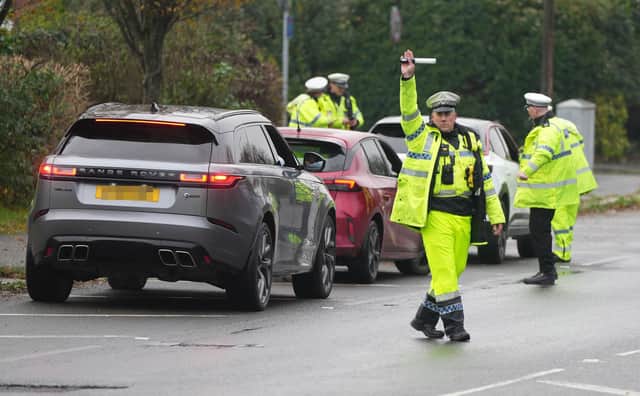 Vehicles were pulled over by police officers on the A27 in Worthing as part of an annual winter crackdown on drink and drug-driving.