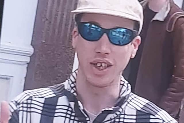 Police would like to speak to this man, in relation to an 'incident of racially-aggravated criminal damage' in Worthing town centre. Photo: Adur and Worthing Police