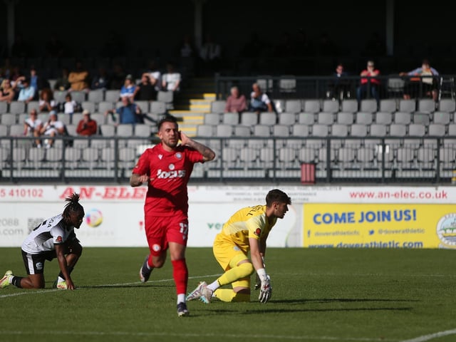 Action from Worthing's win at Dover in National League South