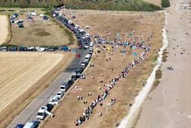 The Worthing Astronomers event at Goring Gap is already busy