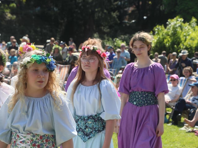 Crowning of the May Queen 2024 in Alexandra Park, Hastings, May 12. Photo by Roberts Photographic.