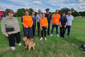 Haywards Heath town mayor Howard Mundin with Haywards Heath councillors Clare Cheney and Rachel Cromie, Julia Mewes, Mid Sussex Police PCSOs, Lewis Pritchard, councillor Rod Clarke and Anna Sharkey