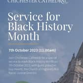 Cathedral service for Black History Month.