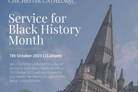 Cathedral service for Black History Month.