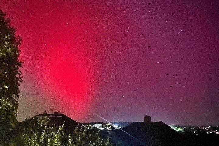 The Northern Lights captured in Hastings. Picture: Tianny Catherine Coleen Brown