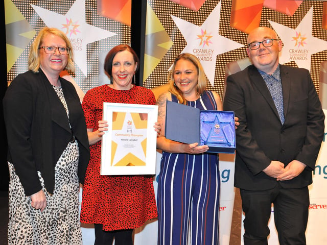 Community Champion - Natalie Campbell, presented by Katie Bennett