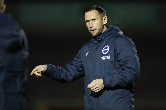 Crofts was Albion’s interim head coach whilst the club looked for a replacement after Graham Potter left (Photo by Pete Norton/Getty Images)