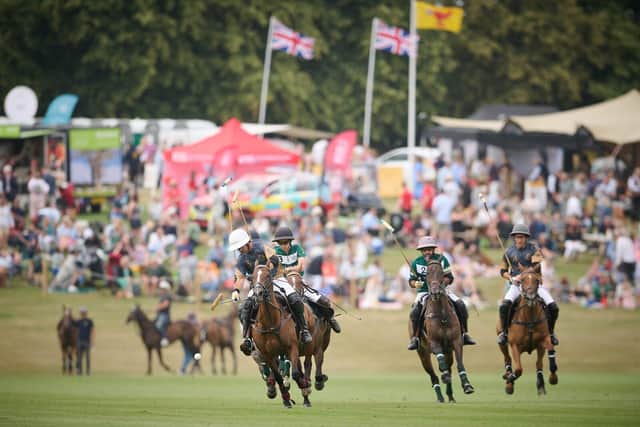 Dubai versus La Magdeleine in the Midhurst Town Cup polo match - picture by Mark Beaumont