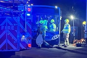 A photographer sent in this image of the fire service at the corner of Stone Lane and Littlehampton Road in Worthing at about 6pm on Thursday, January 18. Sussex News and Pictures