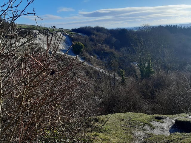 It is so wonderful to be able to breathe in the fresh air, stretch your legs and soak up the scenery. This hidden nook is my favourite spot on Highdown Hill. Search for West Sussex walks: Ferring – Highdown Hill – Angmering, circular walk with fabulous views and pub halfway