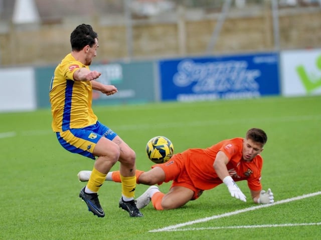 Action and goal celebration's from Lancing's win over Three Bridges