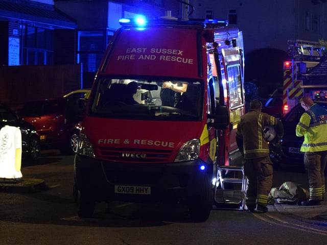 There were ‘no reports of casualties’ at an ‘accidental fire’ on the second floor of a commercial building in Eastbourne, East Sussex Fire & Rescue Service have confirmed