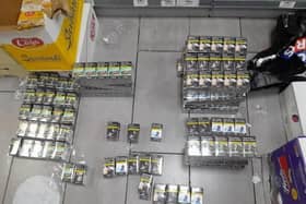 Cigarettes seized from Bodrum, in London Road, East Grinstead. Image: West Sussex Trading Standards