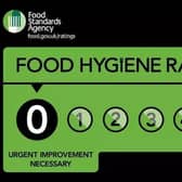 A takeaway restaurant in Eastbourne has been given a zero food hygiene rating. Photo: FSA
