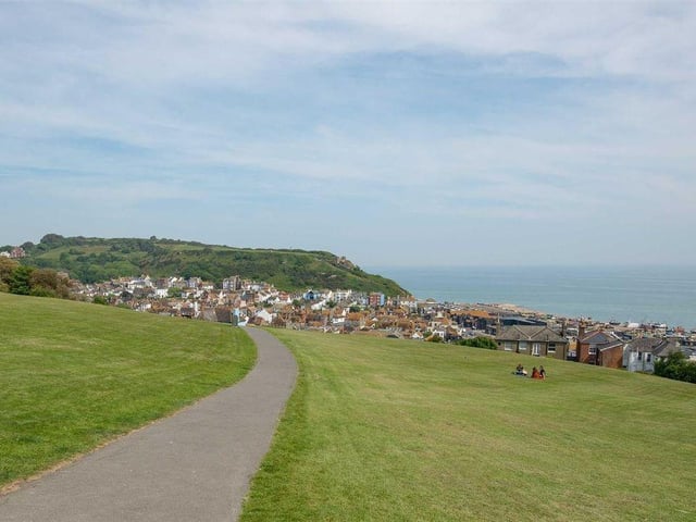 The view from the flat across the Old Town and the sea