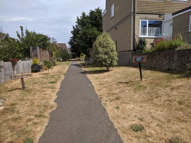 Peggy's Walk, a garden created by Mark Williams and other residents of Cumberland Crescent, Angmering