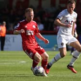 Adam Campbell scored two goals in the win over Newport County. Picture: Natalie Mayhew