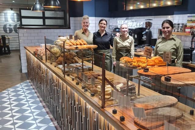 Staff inside the new 1066 Bakery and Cafe branch in Bexhill