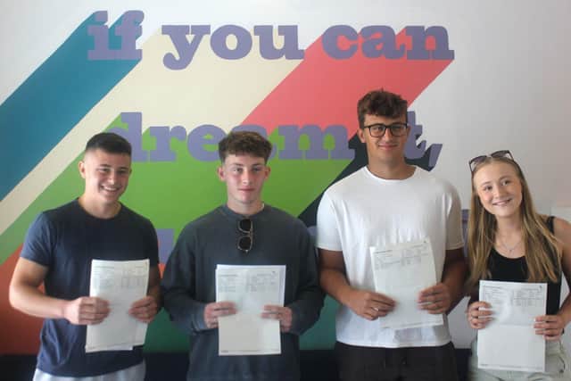 Joe Scott, Jake Burford , Sami Fielder and Millie Justice. Picture: The Angmering School / Submitted