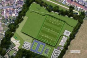 An illustrative plan showing the proposed improvements at Brightling Road Recreation Ground. Image: Polegate Town Council/Wealden District Council