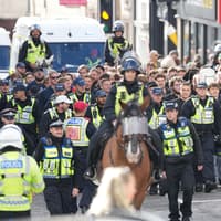 Police presence across Brighton ahead of Premier league clash with fierce rivals Crystal Palace - In pictures