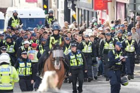 An increased police presence has been seen across Brighton on Sunday (October 18), as thousands of football fans descended on the city for Albion's Premier League clash with rivals Crystal Palace.