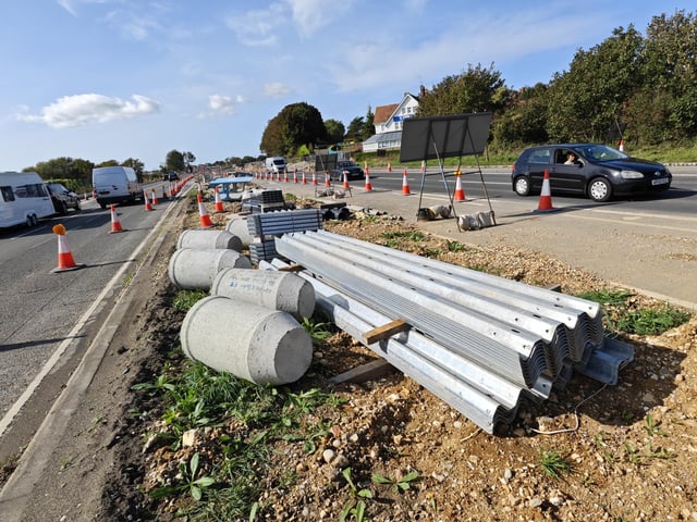 Works are underway to transform a brownfield site on the A27 into a new business park.