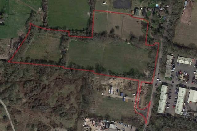 Plans to build 12 industrial units in Henfield have been submitted to Horsham District Council. Image: SABBG Holdings Ltd via LDRS