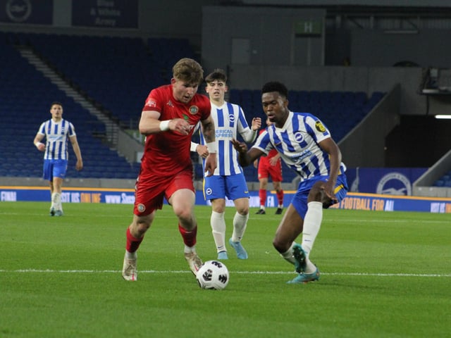 Brighton and Hove Albion v Worthing - Sussex Senior Challenge Cup final 2021/22 season. Picture by Cory Pickford