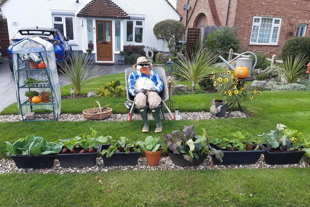 Some of the super scarecrows created for the Ferring Scarecrow Festival 2022, raising money for 1st Ferring Scouting Group. Some have pumpkins displaying a letter, five in North Ferring and nine in South Ferring. Unscramble them to enter the prize draw. Trail maps available at Brown's Natural Pet store.