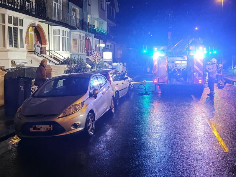 A number of properties in Littlehampton were flooded on February 18. Emergency services attended the scene. Picture: Eddie Mitchell